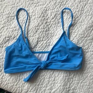 Blue bow bikini